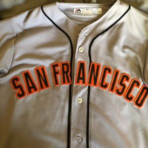 Brandon Crawford Road Gray jersey